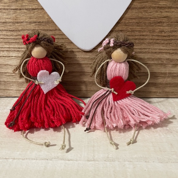 Macrame dolls set of 2 - Picture 13 of 13